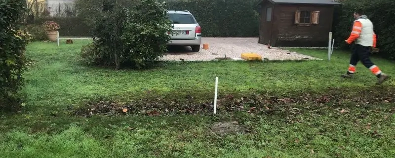 pavimentazione esterna giardino MIlano prima di inizio