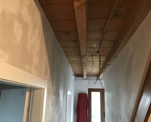 ristrutturazione casa a schiera vicenza cartongesso lavori in corso