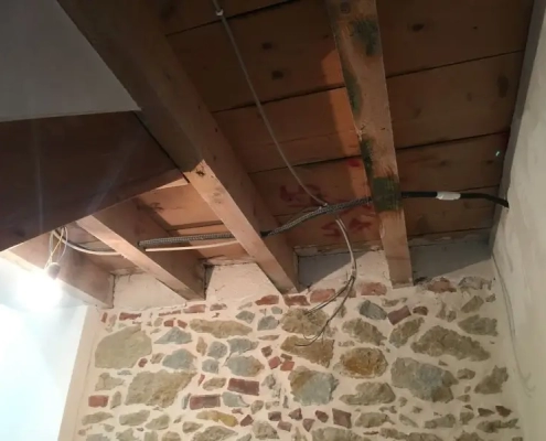 ristrutturazione casa a schiera vicenza cartongesso lavori in corso