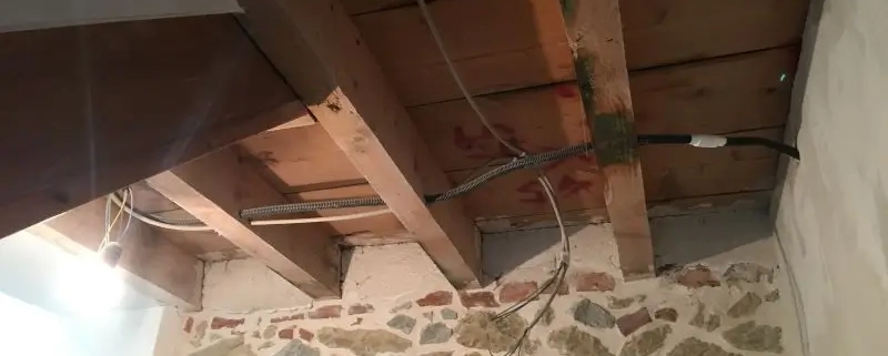 ristrutturazione casa a schiera vicenza cartongesso lavori in corso