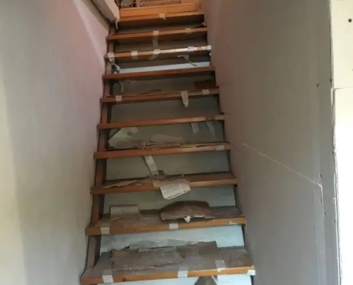 ristrutturazione casa a schiera vicenza cartongesso lavi scale chiuse