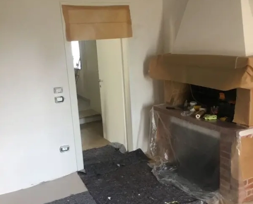 ristrutturazione casa a schiera vicenza cartongesso